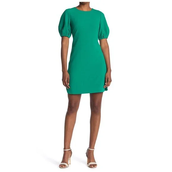 Vince Camuto | Dresses | Nwt Vince Camuto Puff Sleeve Jewel Neck Crepe Mini Dress Kelly Green 8 | Poshmark Vince Camuto | Dresses | Nwt Vince Camuto Puff Sleeve Jewel Neck Crepe Mini Dress Kelly Green 8 | Poshmark